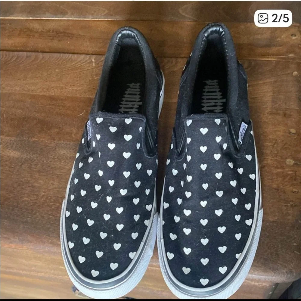 2 pairs of Punkrose slip-on sneakers - Sz 8.5 - Picture 3 of 3